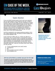 Septic abortion, abortion, OBGYN, EM, Lina Loza