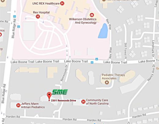 SME Clinic of Raleigh Location Map