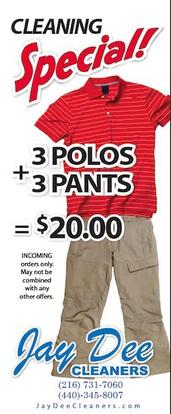 Jay Dee Cleaners Dry cleaning Shirt laundry Pickup and delivery drycleaners near me