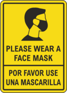 WEAR A MASK SIGN NEW YORK