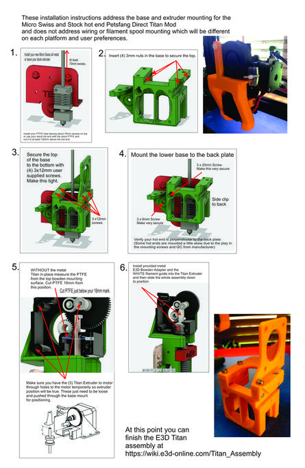 Petsfang Titan Direct Installation Stock Hot End