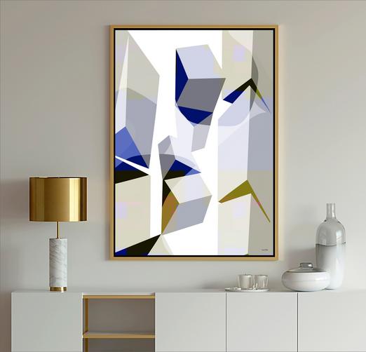 Geometric Art, #abstract art, #geometric, #blue art, #wallart, #design, #dubois art, #modern Art