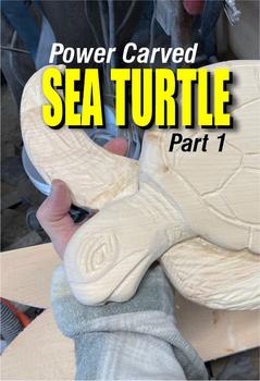 DIY Power Carved Sea Turtle Wall Sculpture