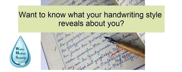 Watermediumsynergy Handwriting Analysis Sessions - Learn what