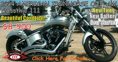 Ironhorse,Outlaw, Chix Custom Cycles