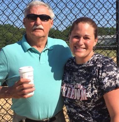 Coach Stephanie with dad Stephen