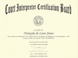 Home Translator Certified Spanish Court Interpreter Florida