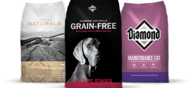 Link to Diamond Grain Feed, Natural and Taste of Wild dog food