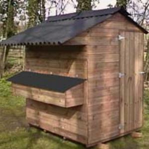 Large hen house suitable for up to 50 hens