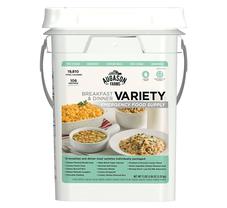 Augason Farms Emergency Food Supply Breakfast and Dinner Pail – 106 Servings