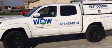 Wow Pest Control in Bakersfield Service Vehicle