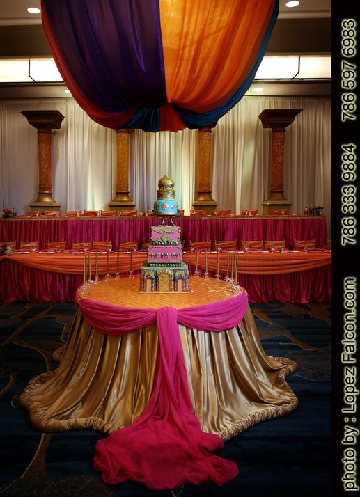 BOLLYWOOD PARTY QUINCEANERA MIAMI CAKE DECORATION