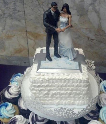 lois and clark wedding cake topper