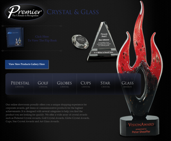 Personalized Glass Crystal Awards Custom Engraved Plaques Trophies