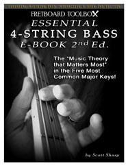 Essential 4-String Bass Interactive E-Book Fretboard Toolbox