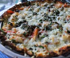 Kale and White fresh Cheese Quiche