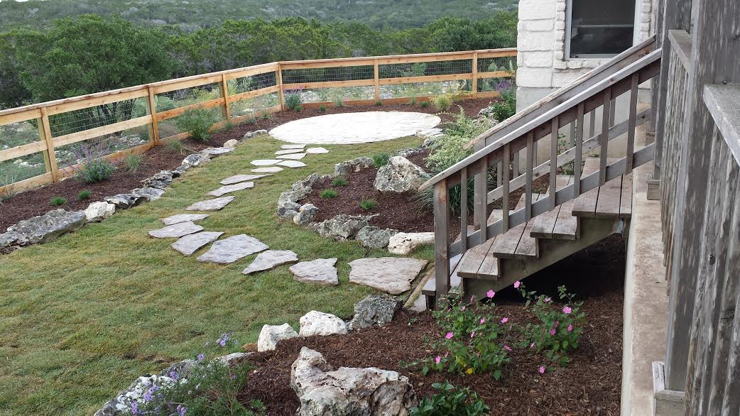 Rock deals border landscaping