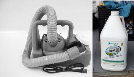 Duct cleaning store sanitizer