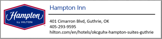 Go to Hampton Inn