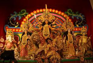 Maa Durga And her family Adorns The City