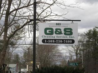 G and S Cleaning sign.