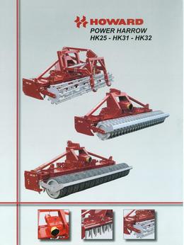 Howard Power Harrow Models HK25-HK31-HK32 Brochure