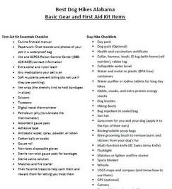 Basic Hiking Gear & First Aid Kit Checklist for Your Dog