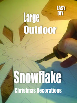 Easy Diy Large Outdoor Waterproof Snowflake Christmas Decorations