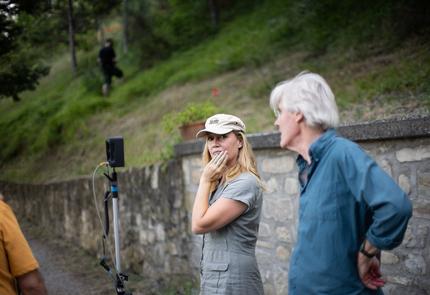 On set: The Monsters of Florence