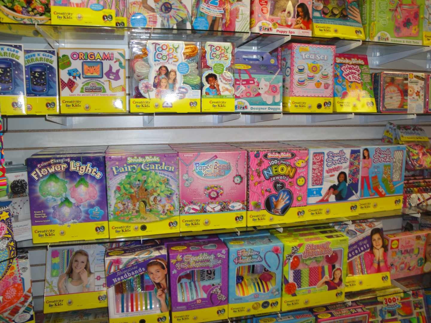 Toy store shop items