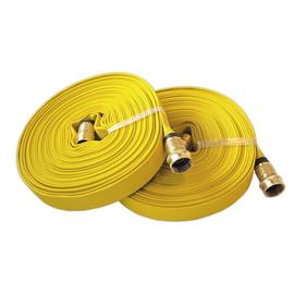 Pack of-2 Wildland Fire Hose, Single Jacket, 3/4in.x50 ft. YELLOW, Garden Thread