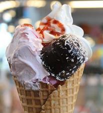 Danish ice cream cone