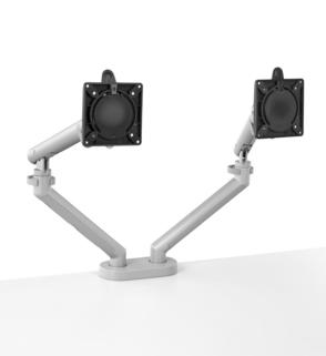 Fluid, dynamic movement for adjusting the position of two screens