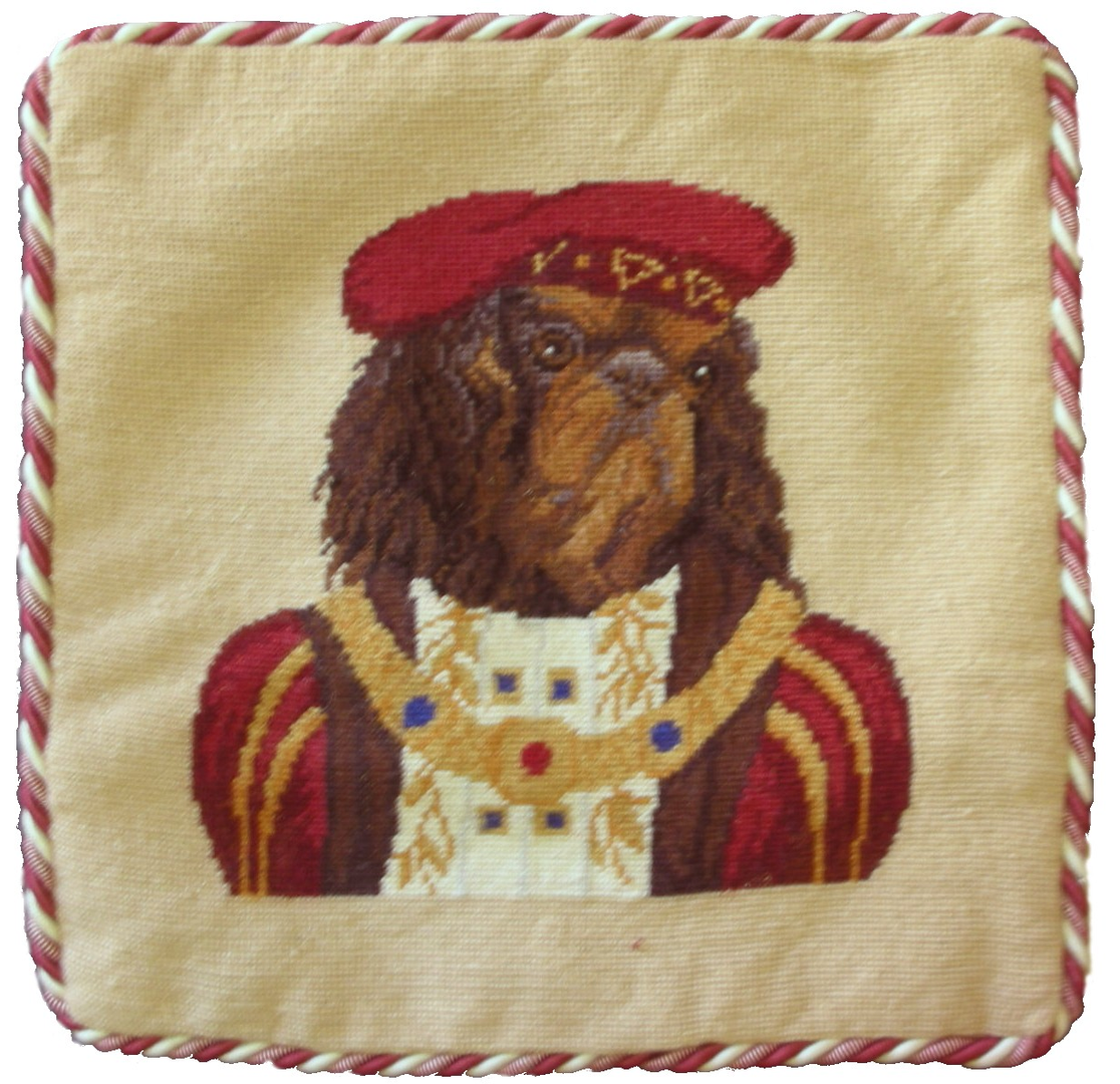 Hkh International Dog Needlepoint Dog Pillows