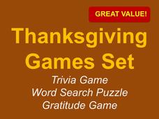 Printable Games for Thanksgiving