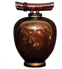 Bamboo Marble Resin Urn
