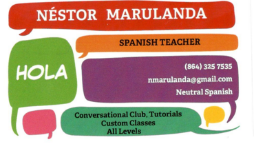 Nestor Marulanda spanich teacher ad