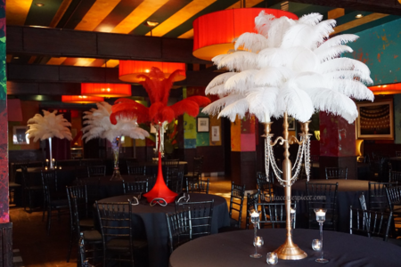 Rent Ostrich Feather centerpieces Los Angeles California