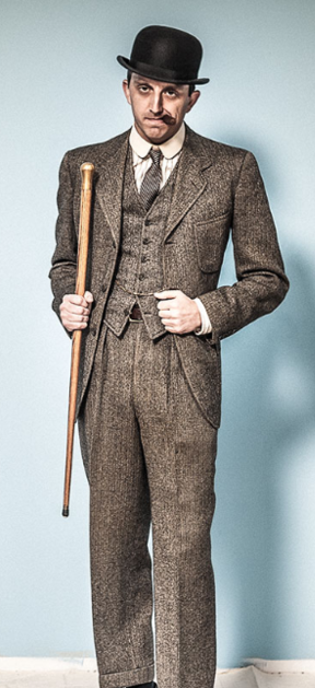 Early 1900's Men's three piece HBT (Herring Bone Twill) suit