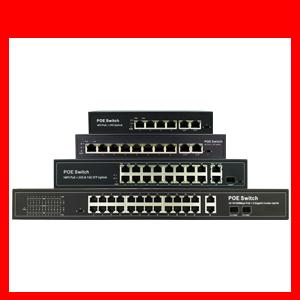 4,8,16,24 ports Unmanaged PoE Switch from Poetronics