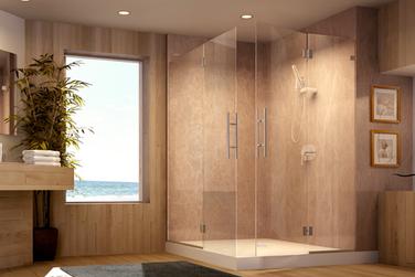 Picture of custom framless shower