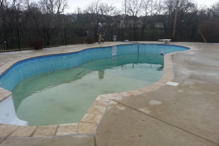 Pool Renovation in O'Fallon Before