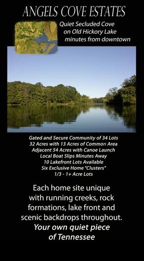 angels cove lakefront gated community lebanon tennessee