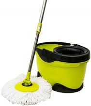 small yellow mop and bucket