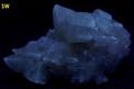 fluorescing CALCITE with CELESTINE - Clay Center, Ottawa County, Ohio, USA - ex Eric Meier, Broken Back Minerals - for sale