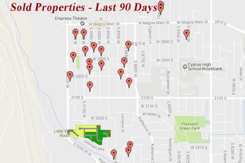 Sold Properties in Magna in the last 90 days