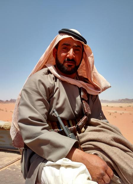 Arab Bedouin soldier in WW1