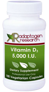 Adaptogen Research, Vitamin D3 5000 IU V.C