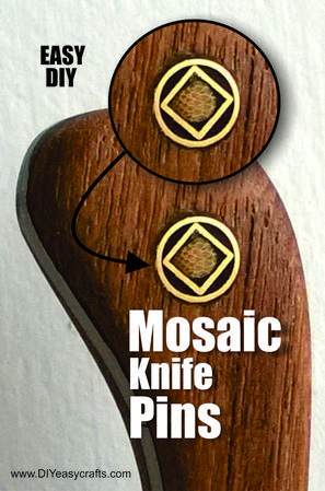 How to easily make Mosaic knife pins. FREE step by step instructions. www.DIYeasycrafts.com
