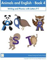 Preschool & K eBook series 'Animals and English' level 4: Writing and Phonics with Letters P-T.